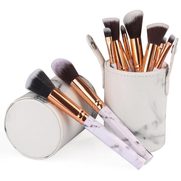 Set De 10 Pinceaux A Maquillage - Blanc