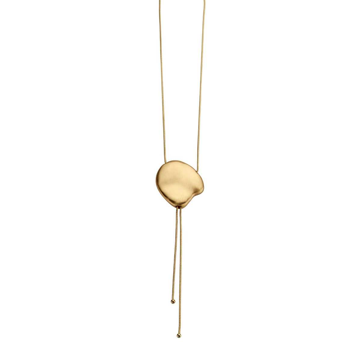 Collier - Basel Halsketting Goudkleurig Mat