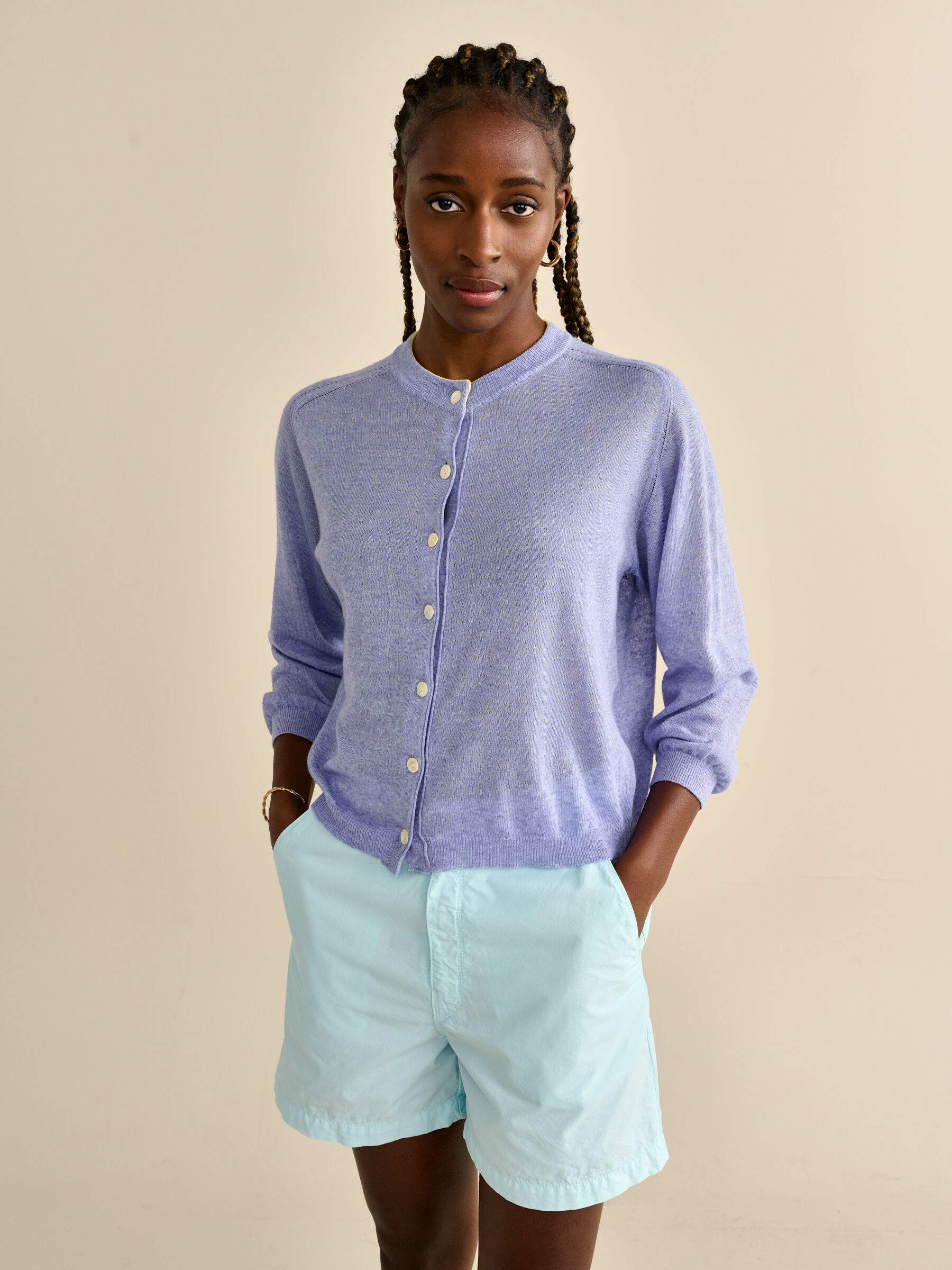 Knitwear - Neeta K1118U - Lavender - W