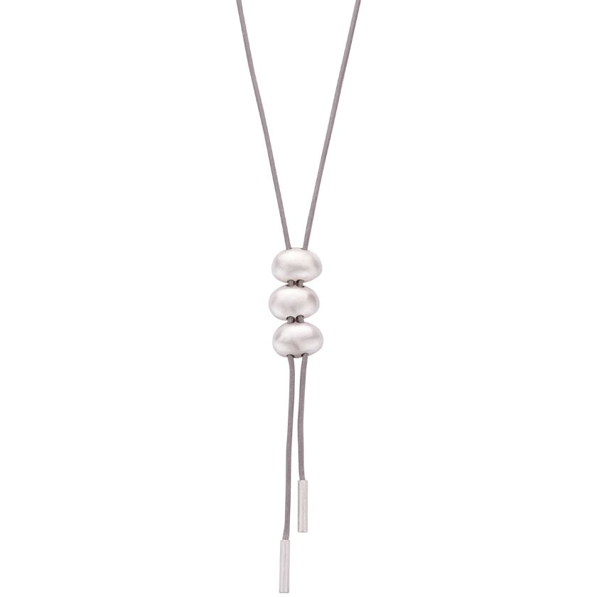 Collier - Bari Halsketting Zilverkleurig Mat