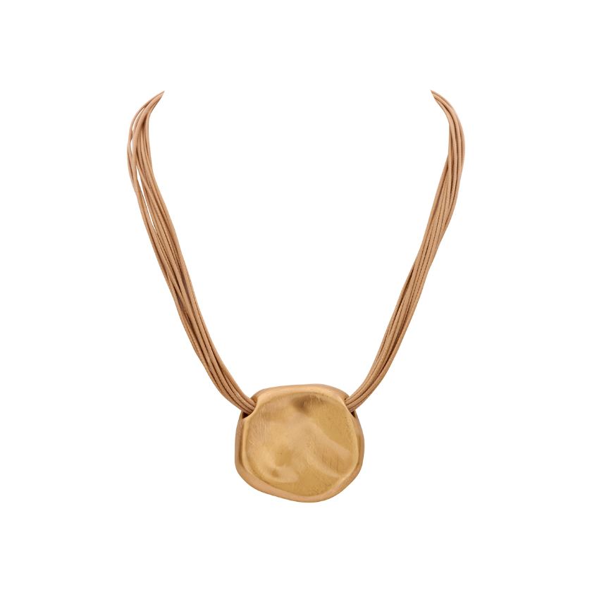 Collier - Bogota Halsketting Goudkleurig Mat