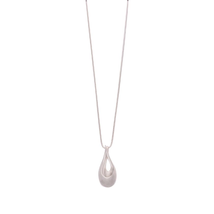 Collier - Boston Halsketting Zilverkleurig Mat