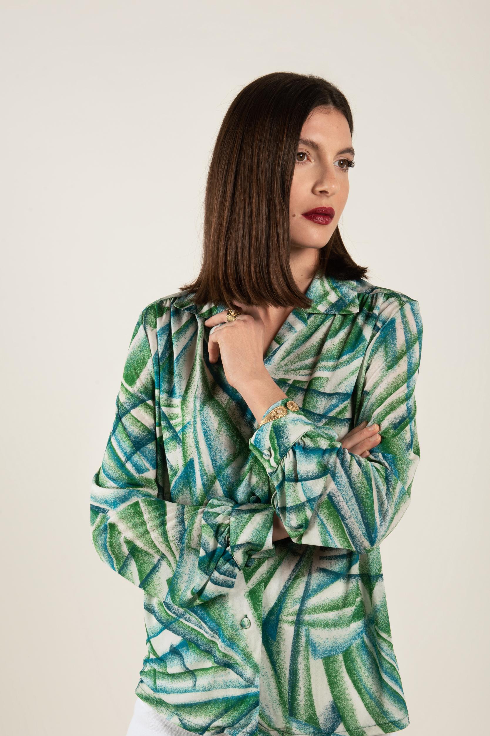 Top - Brigitte - Tropical Vert