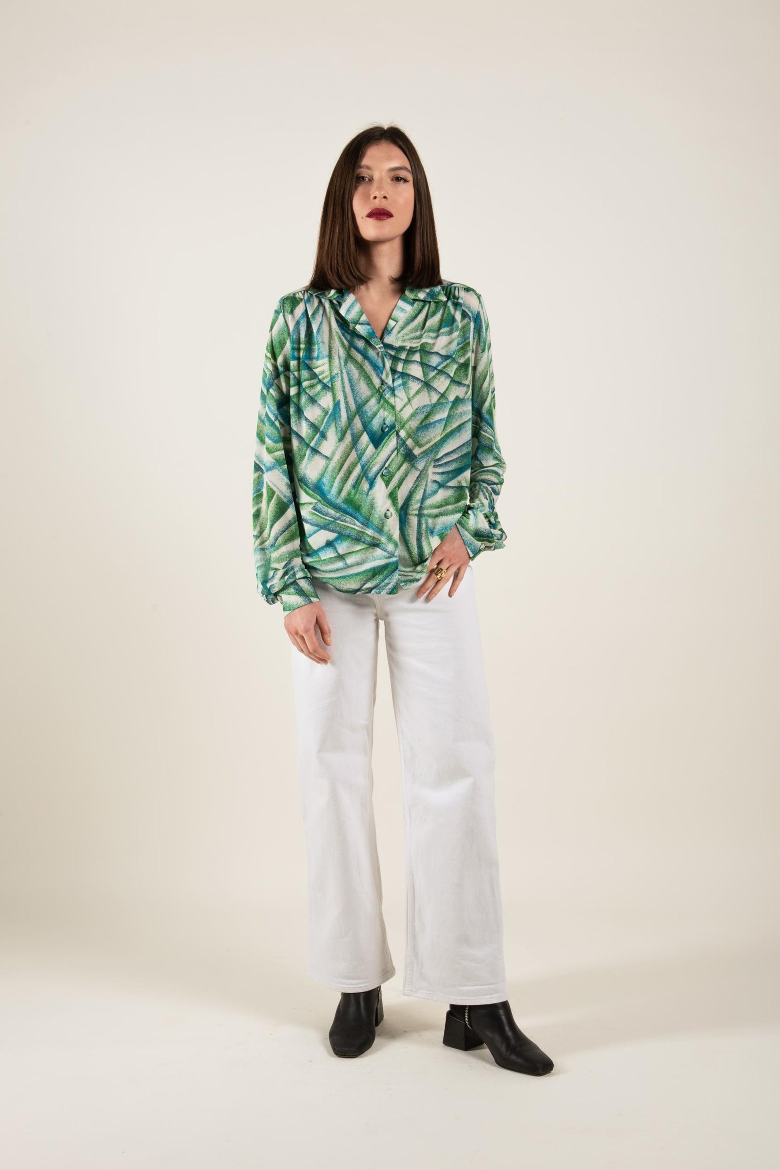 Top - Brigitte - Tropical Vert