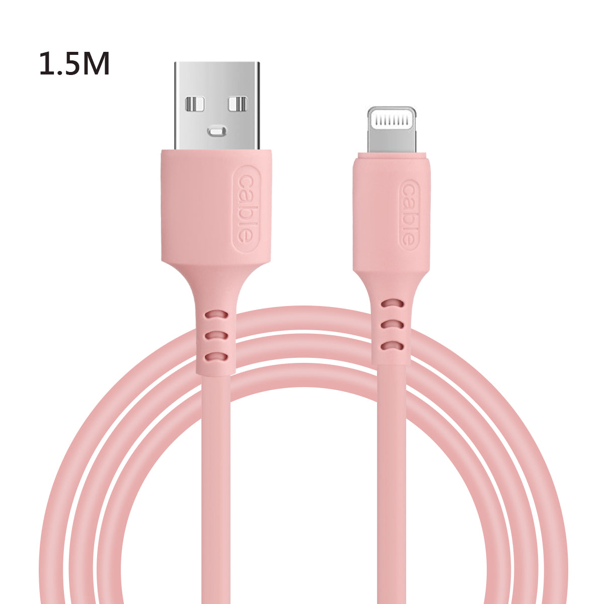 Chargeur Usb Vers Lightening / Iphone 1,50 Metre - Rose