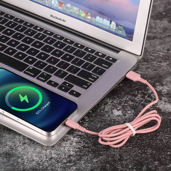 Chargeur Usb Vers Lightening / Iphone 1,50 Metre - Rose