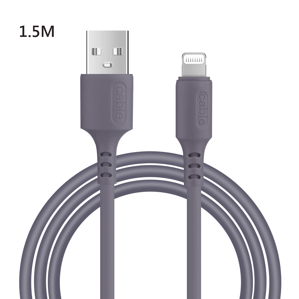 Chargeur Usb Vers Lightening / Iphone 1,50 Metre - Gris