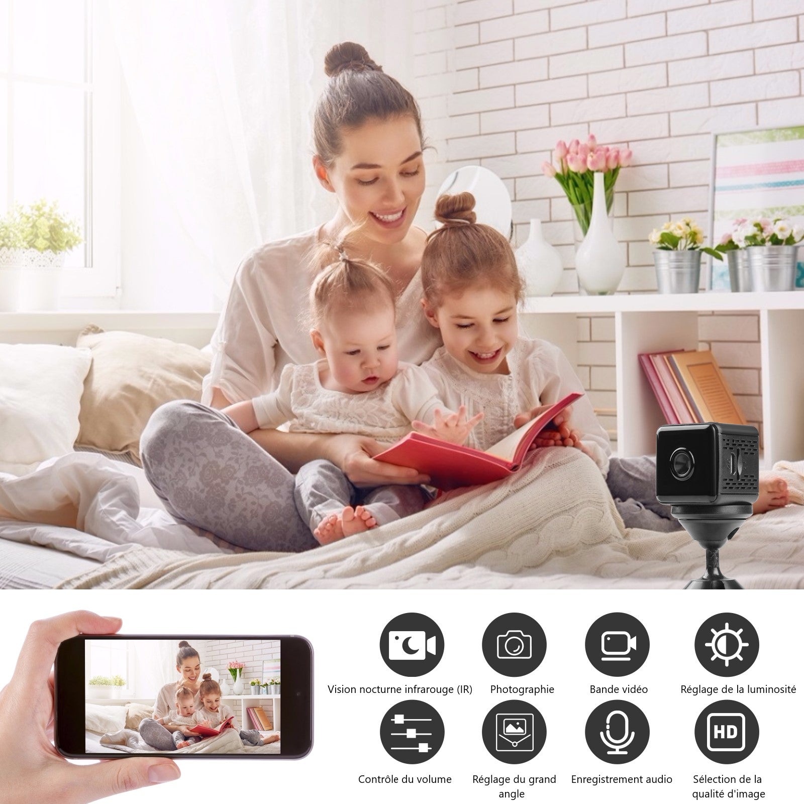 Mini Camera De Surveillance - Noir