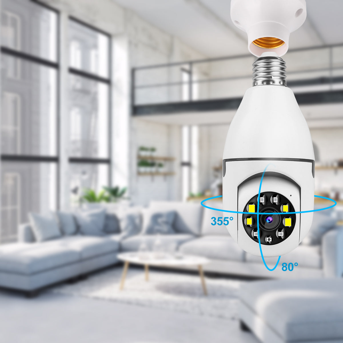 Ampoule Camera Wifi - Blanc
