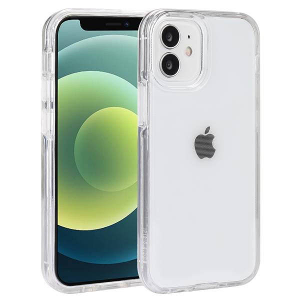 Coque Pour Iphone 12Mini - 2 En 1 (Contour Silicone Et Coque Pour En Dur) - Transparent