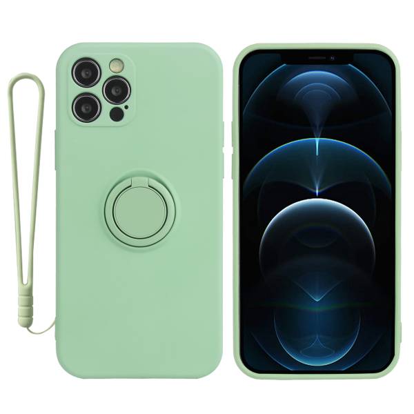 Coque Silicone Avec Anneau Magnetique - Vert