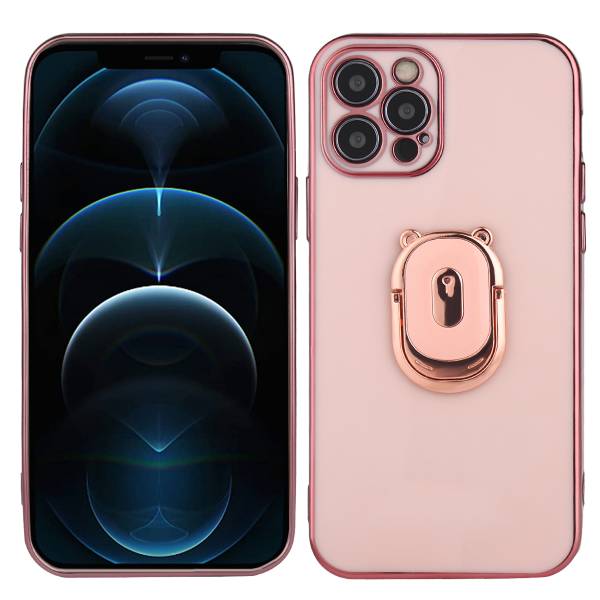Coque Silicone Avec Anneau Magnetique - Rose
