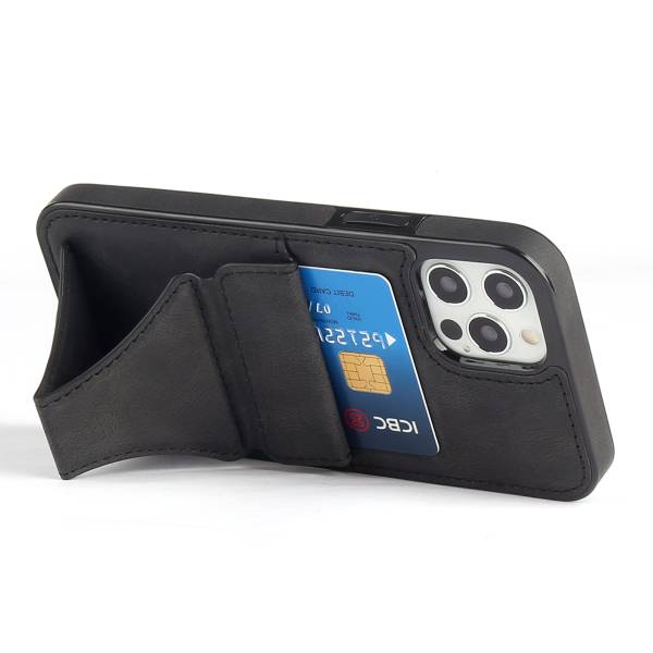 Coque Porte Carte Et Support - Noir