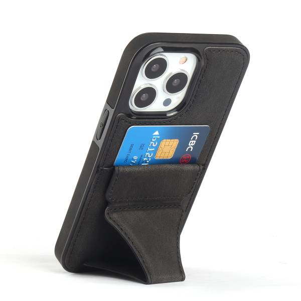 Coque Porte Carte Et Support - Noir