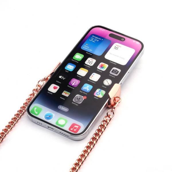 Support Chaine De Telephone - Noir/Or