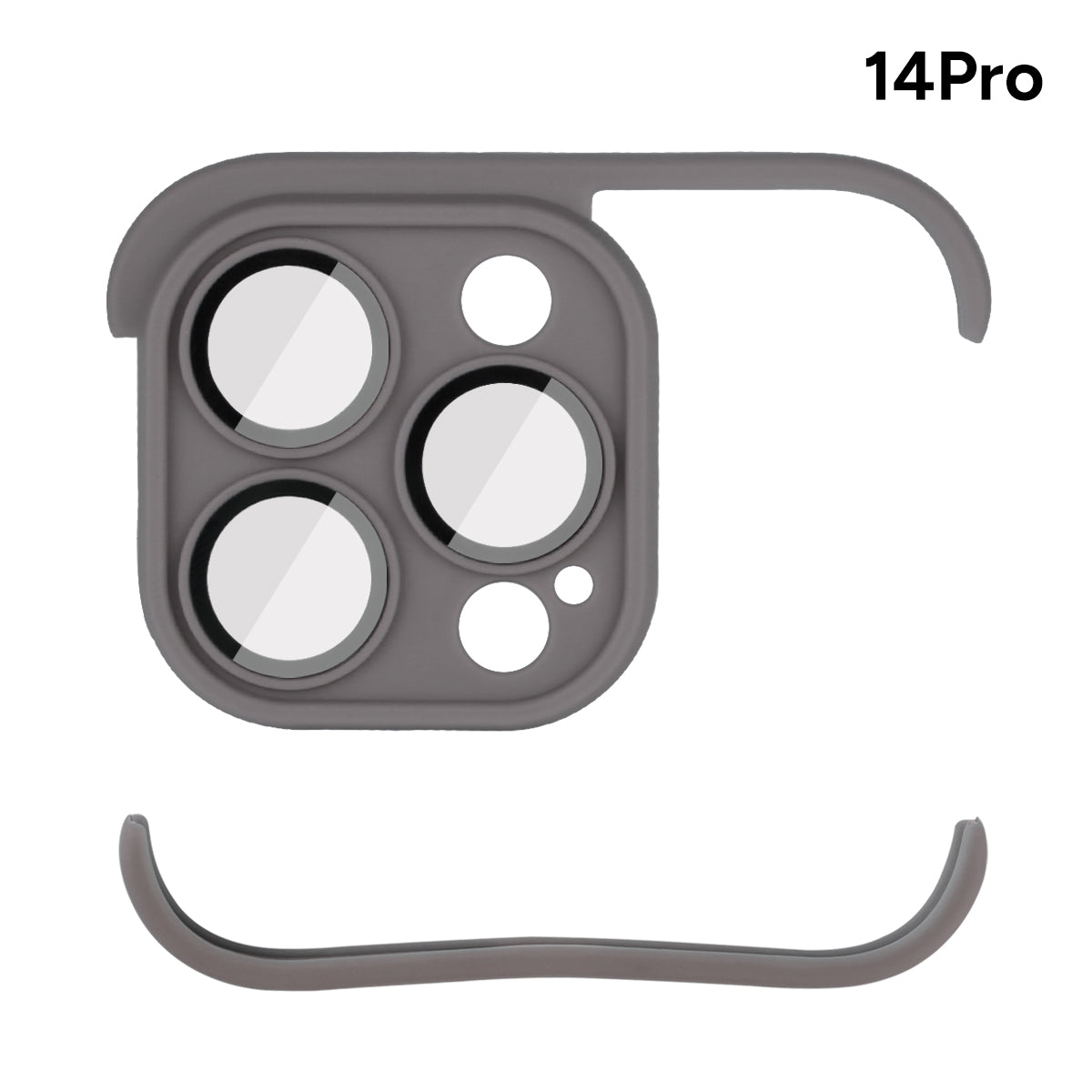Coque Adhesive Iphone 14 Pro - Gris Fonce