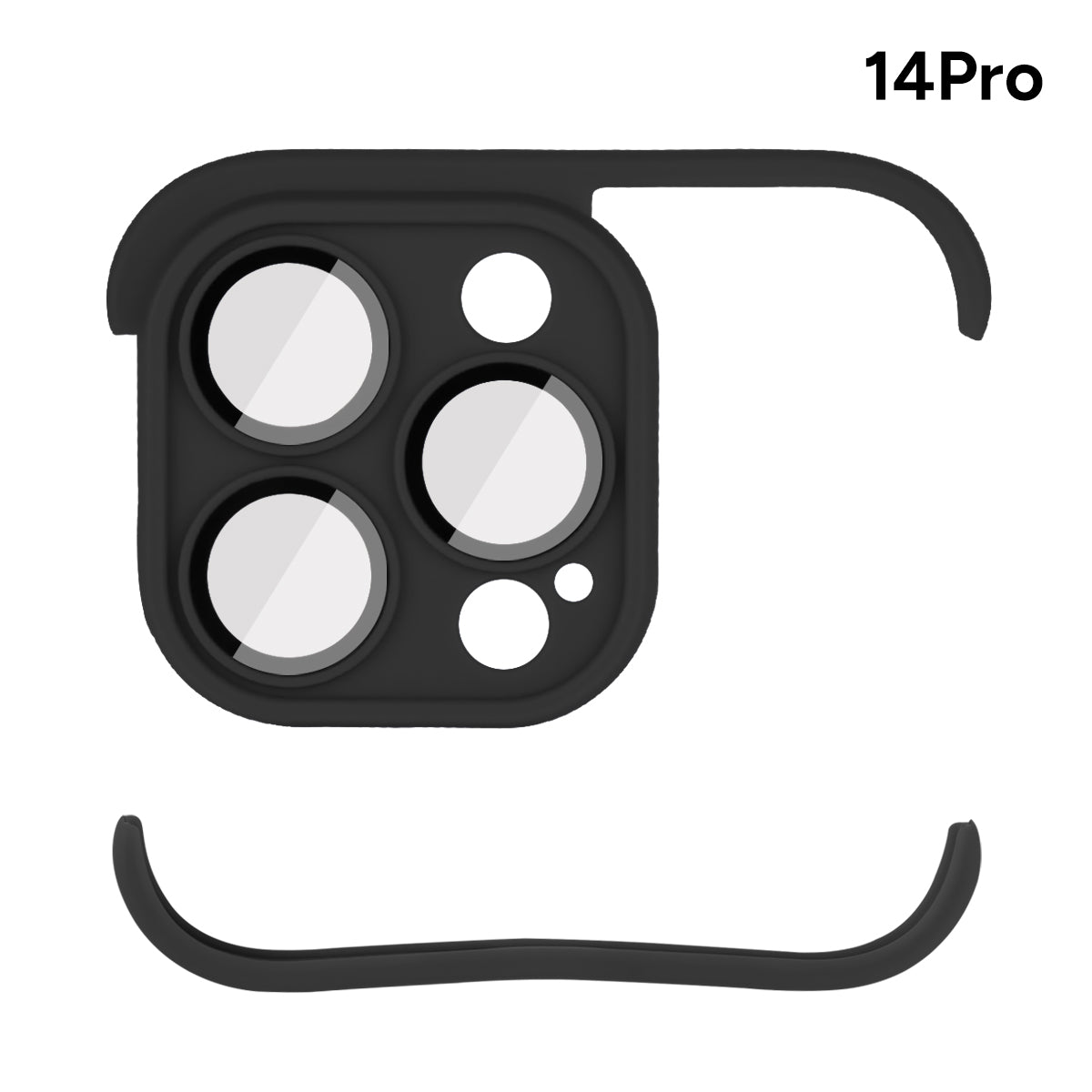 Coque Adhesive Iphone 14 Pro - Noir