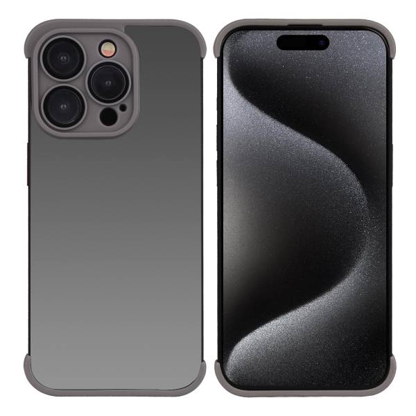 Coque Adhesive Iphone 15 Pro - Gris Fonce