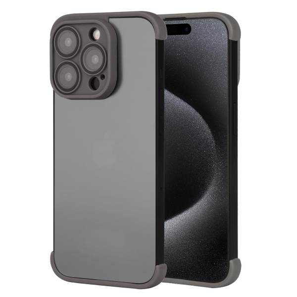 Coque Adhesive Iphone 15 Pro - Gris Fonce