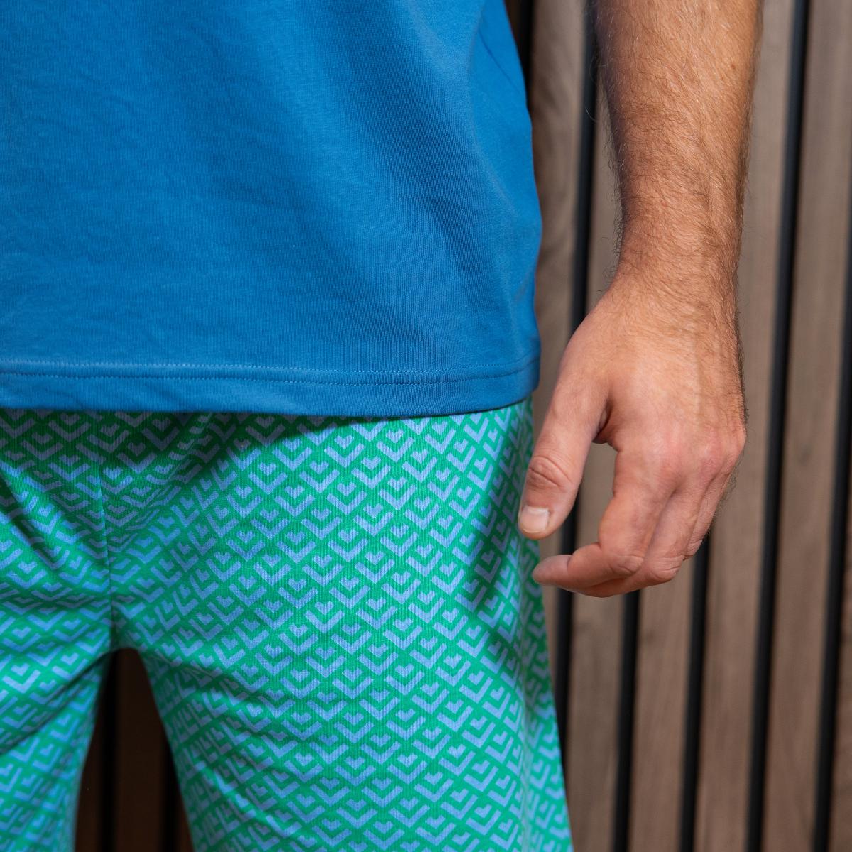 Homme - Short Pyjama - Bleu Indigo