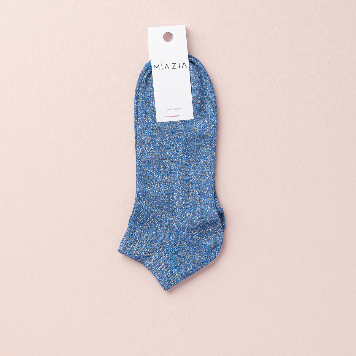 Mia Zia - Chaussettes Sneakers Blue glitter