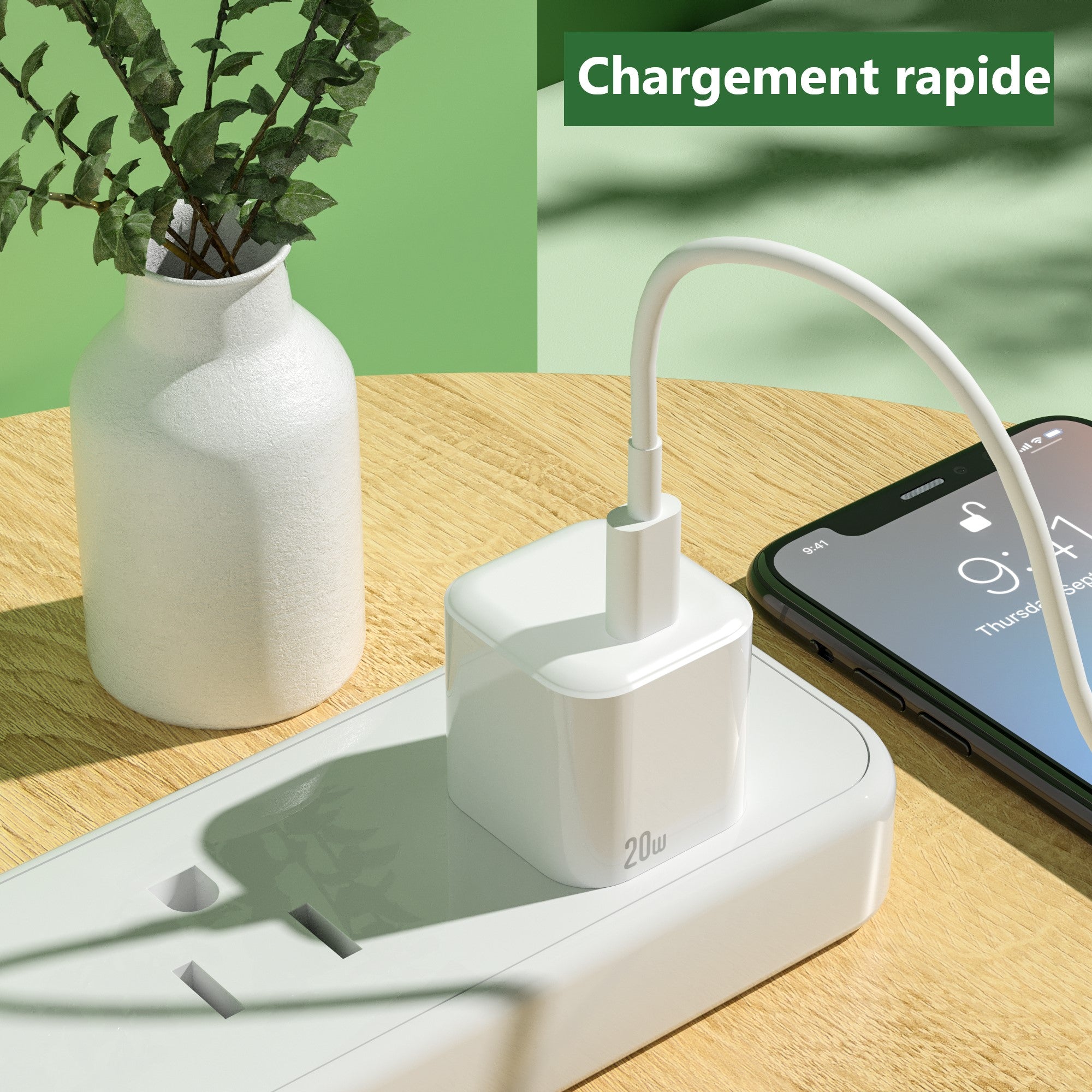 Usb-C Netvoederadapter - Wit