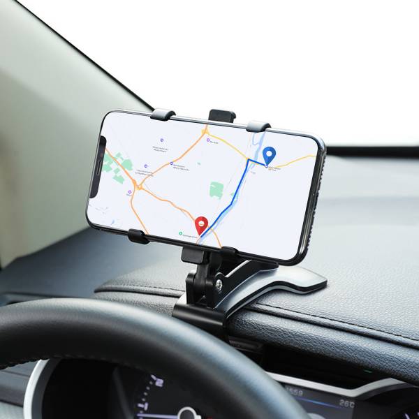 Support De Téléphone Voiture Avec Rotation 180° - Noir