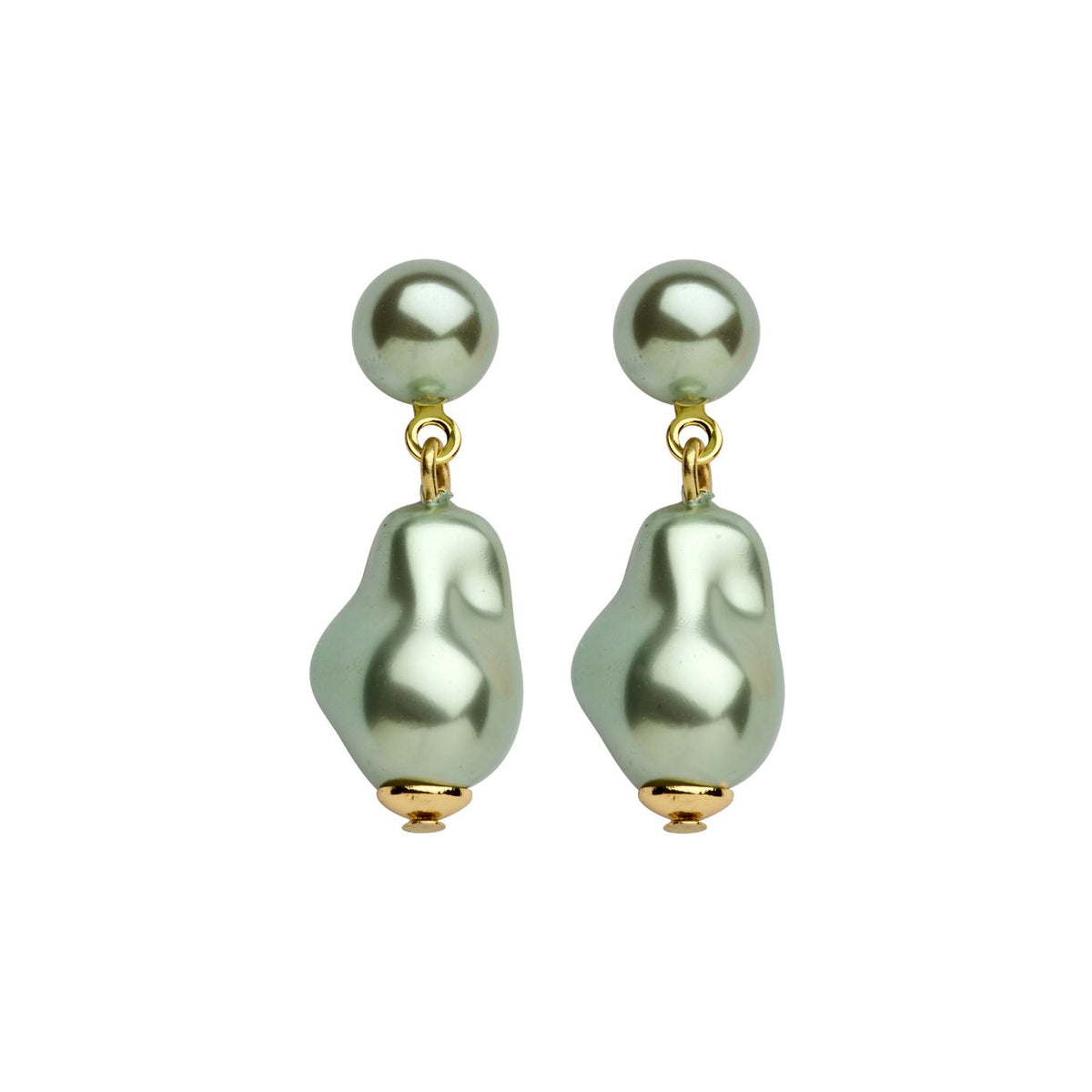Boucles D'Oreilles - Dadelief Oorbellen Groen