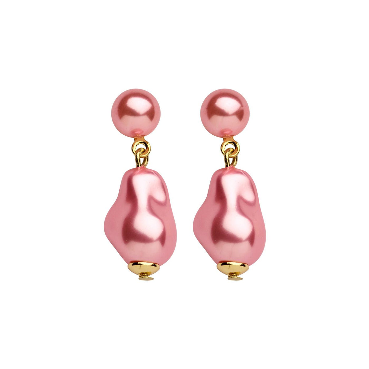 Boucles D'Oreilles - Dadelief Oorbellen Lichtroze