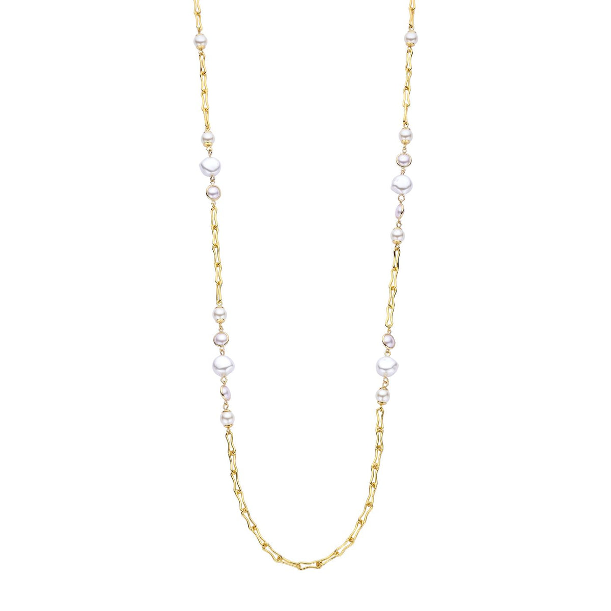 Collier - Davarolang Halsketting Goudkleurig
