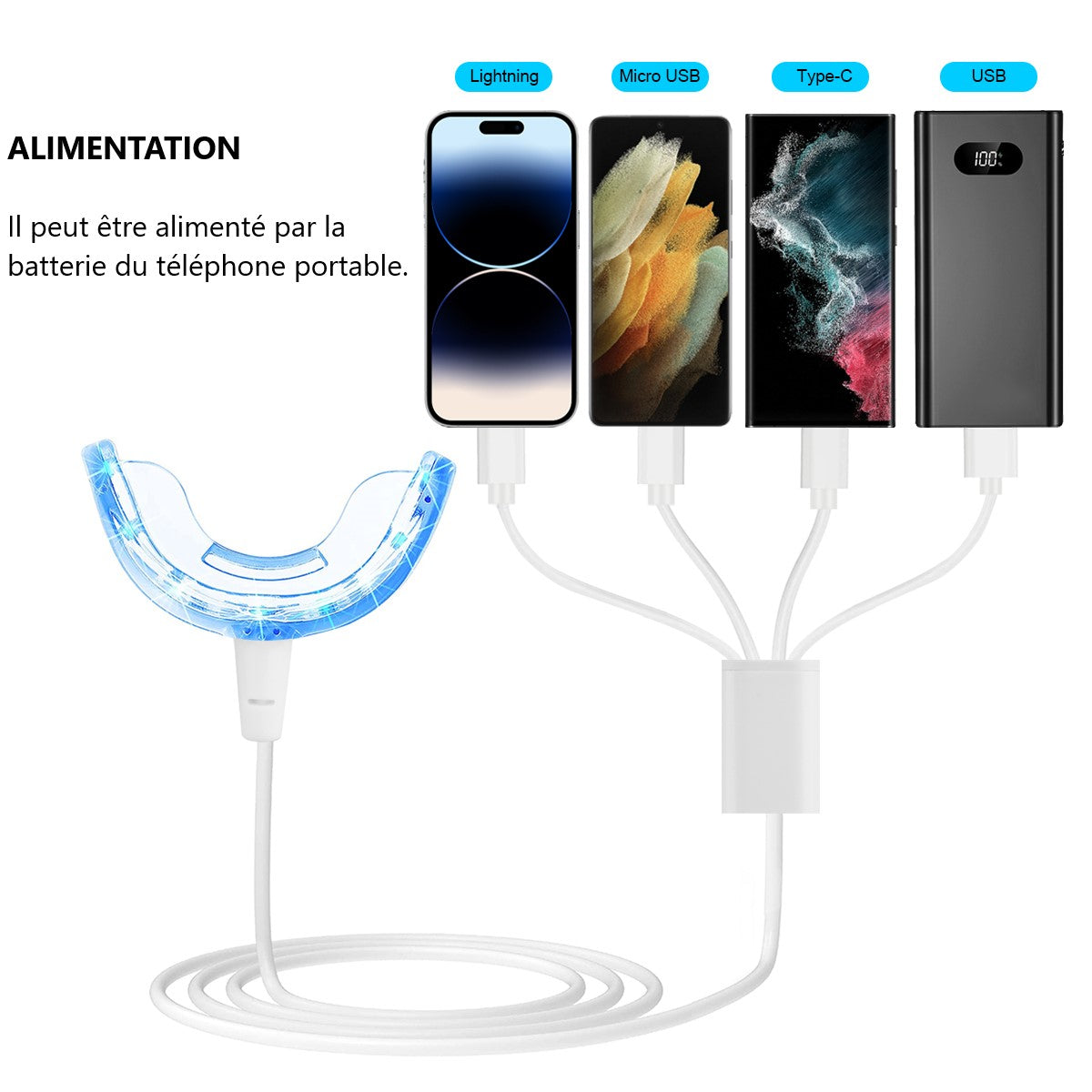 Appareil Led Pour Blanchiment Dentaire - Transparent
