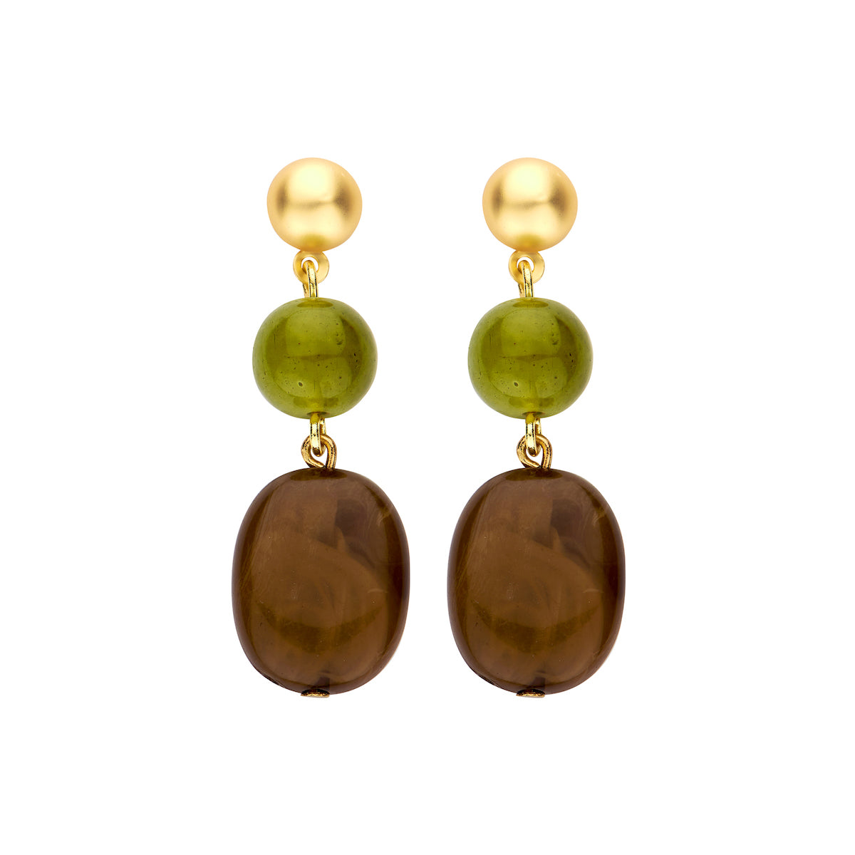 Boucles - Denne D'Oreilles Kaki