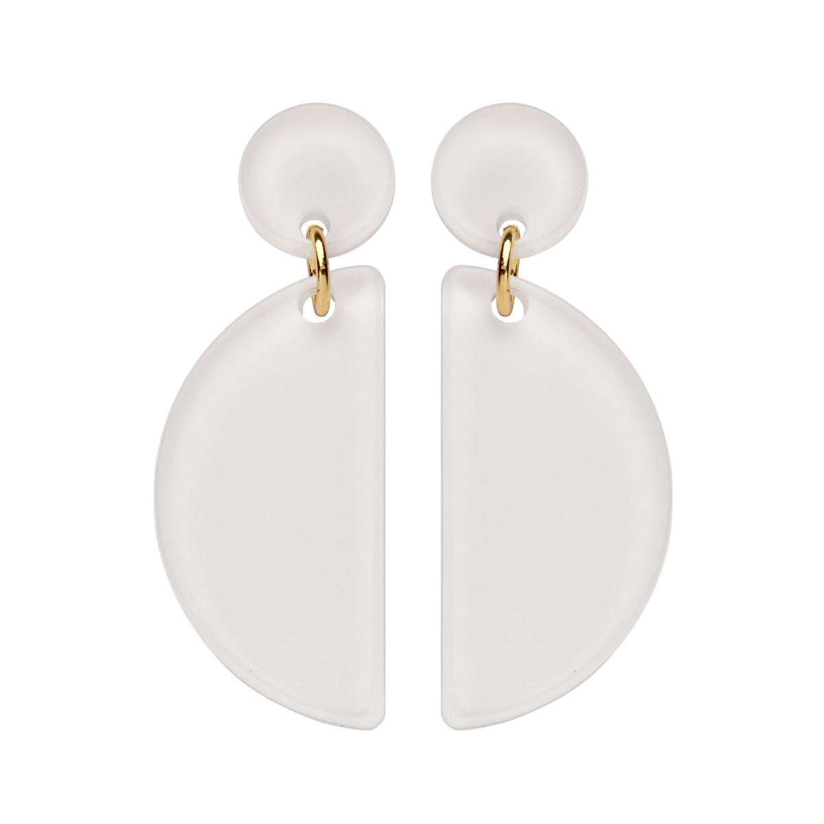 Boucles D'Oreilles - Denton Oorbellen Wit