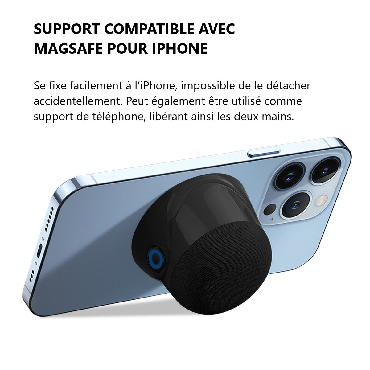 Haut-Parleur Bluetooth Magnétique - Noir