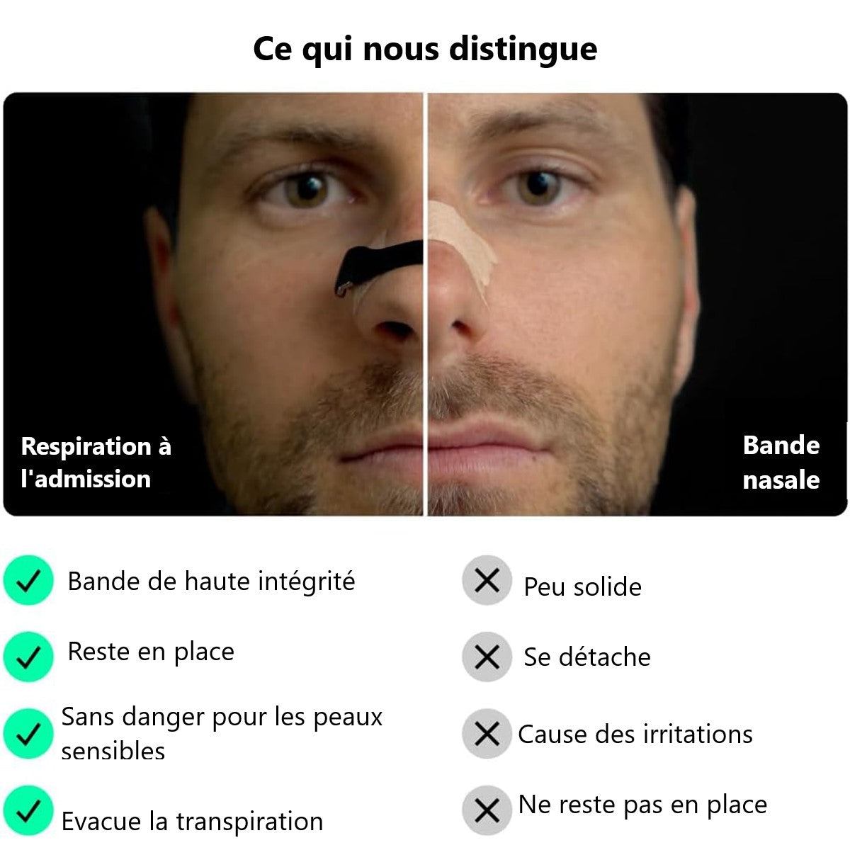 Clip Nasal Anti-Ronflement - Noir