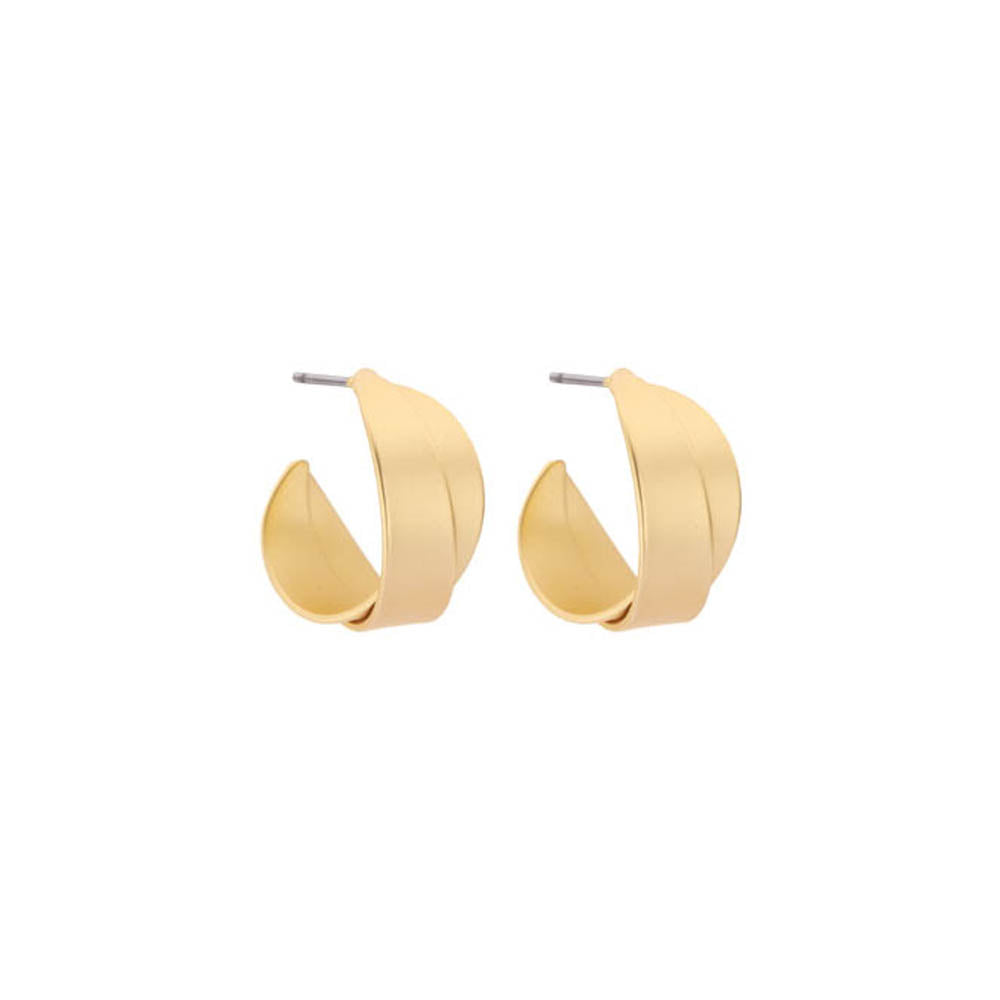 Boucles D'Oreilles - Dob86 Dorées Mates