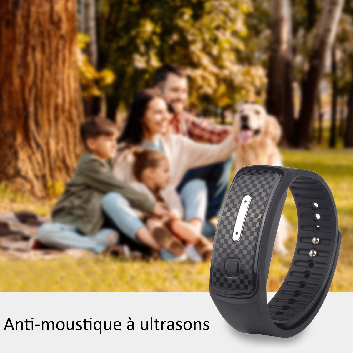 Bracelet Anti-Moustique - Noir
