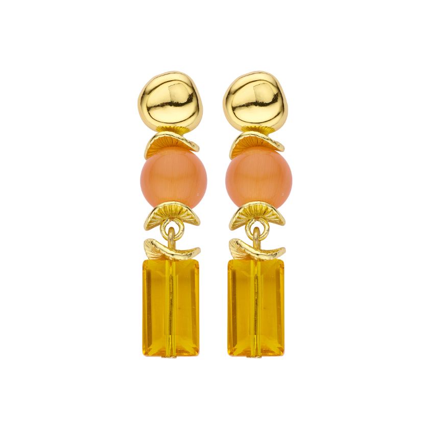 Boucles D'Oreilles - Dadu Oorbellen Oranje