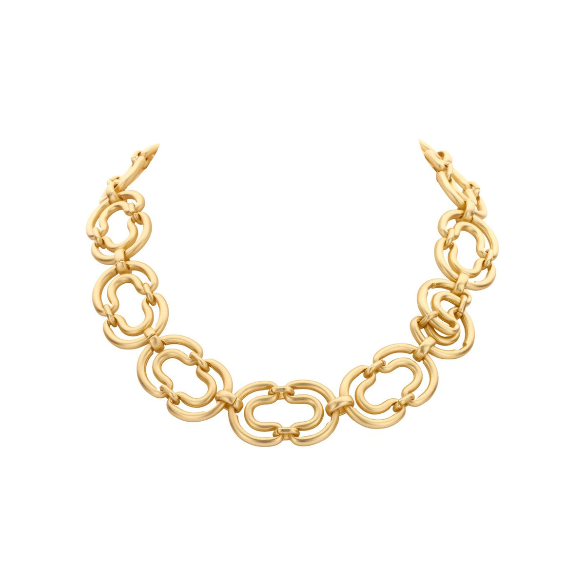 Collier - Damme Halsketting Goudkleurig Mat