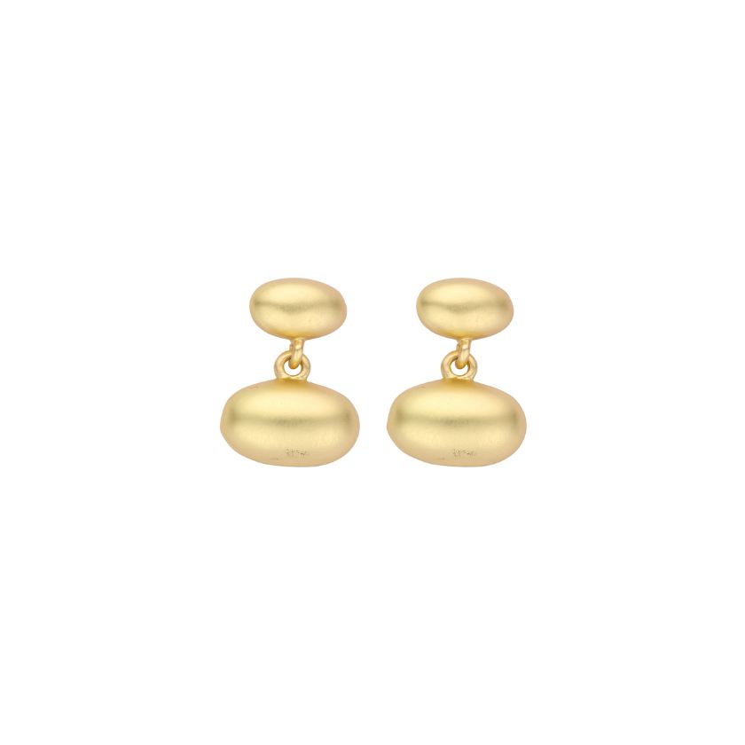 Boucles D'Oreilles - Dob111 Oorbellen Goudkleurig Mat