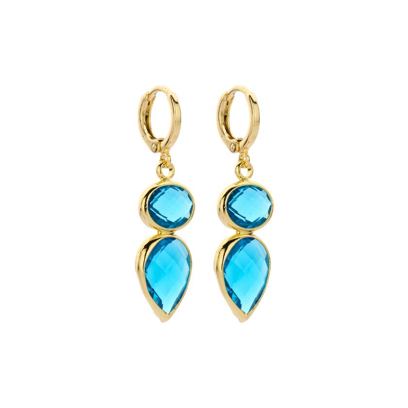Boucles D'Oreilles - Dob125 Oorbellen Turquoise