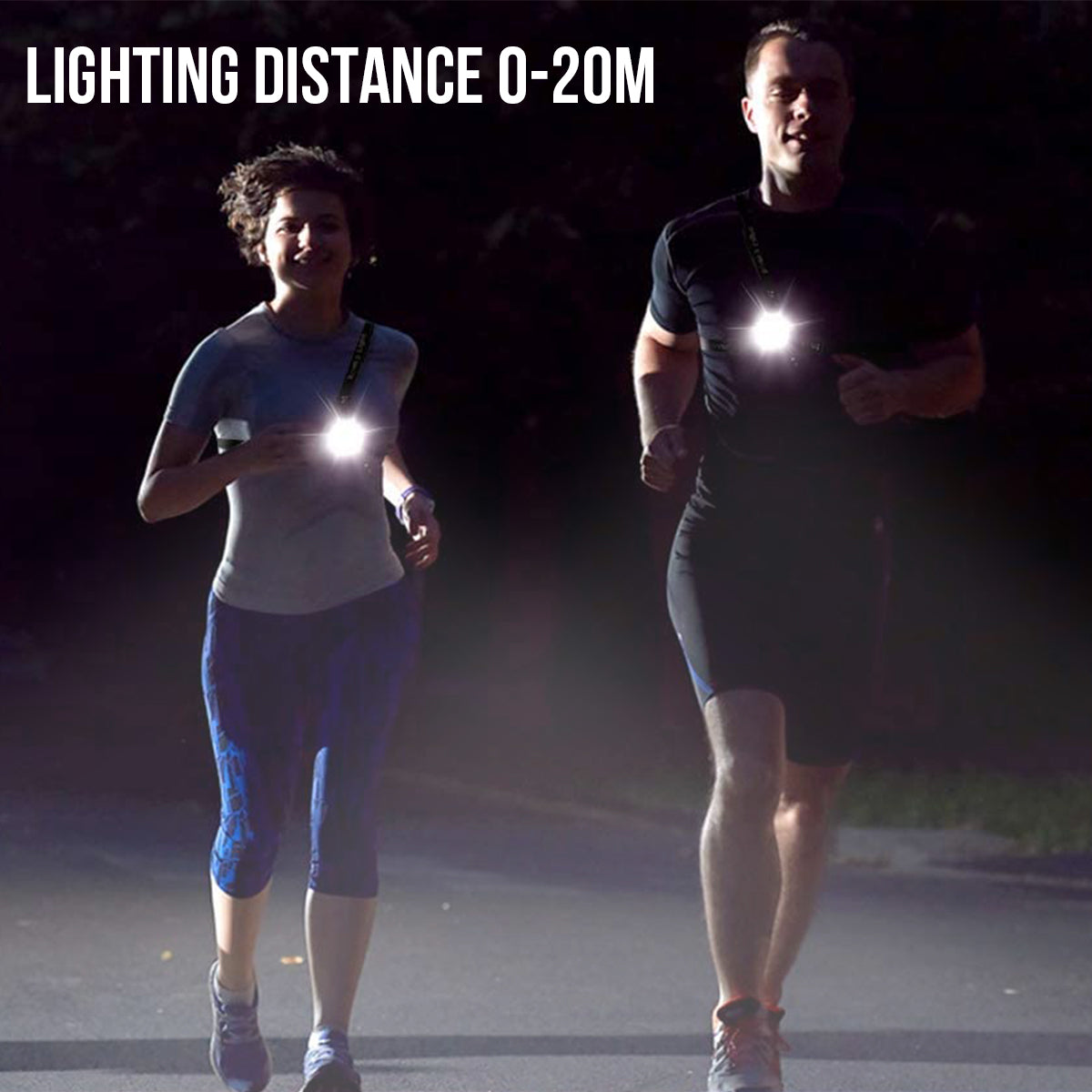 Harnais De Sport Avec Lumières Led Safelt - Noir 