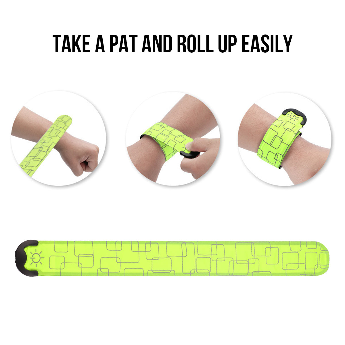 Bracelet Led A Pile  - Jaune Fluo