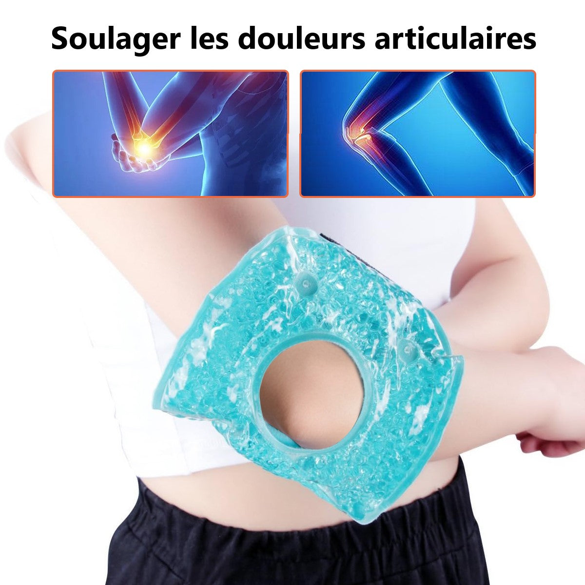 Genouillere Chaude Et Froide - Bleu