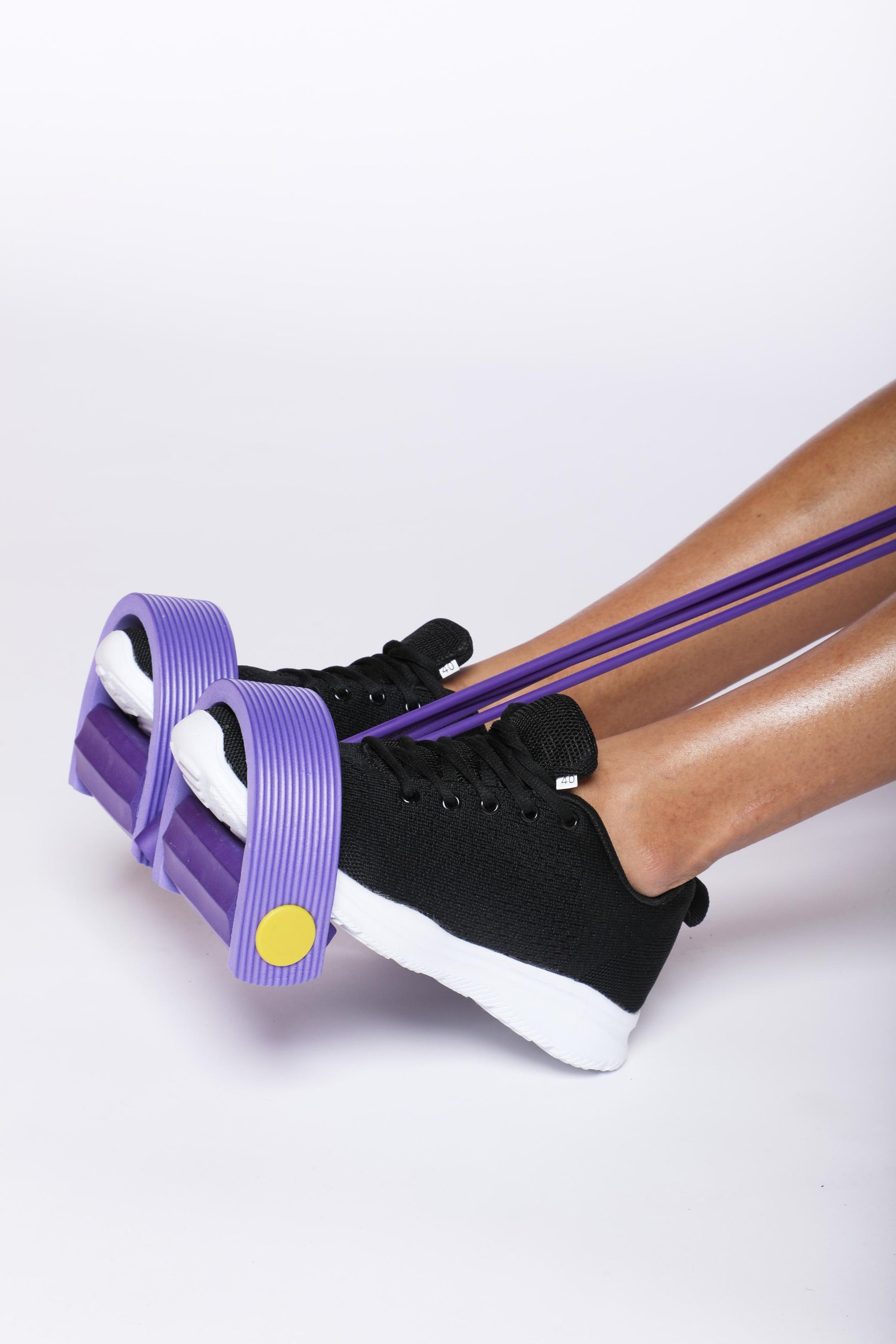 Elastique De Musculation Avec Pedale - Violet