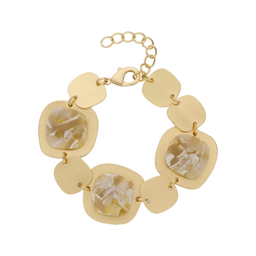 Bracelet - Galton Armband Goudkleurig