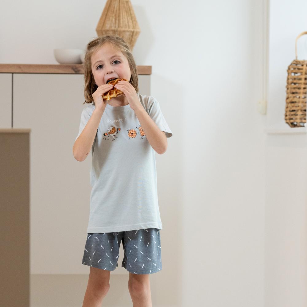 Kid - Short Pyjama - Gris Clair