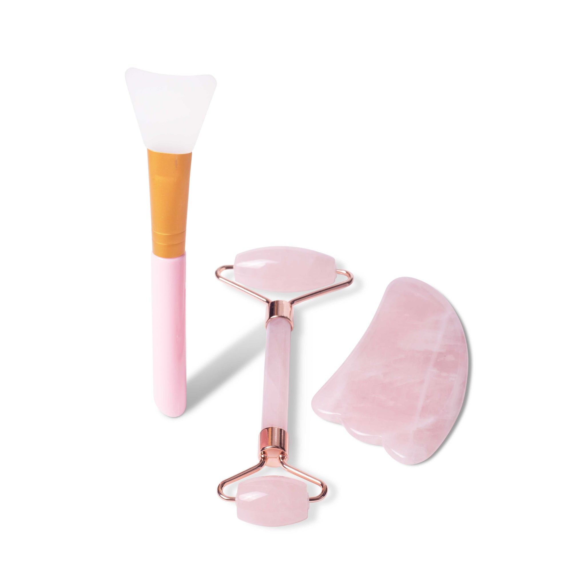 Jade Roller Et Gua Sha Et Applcateur Masque - Rose