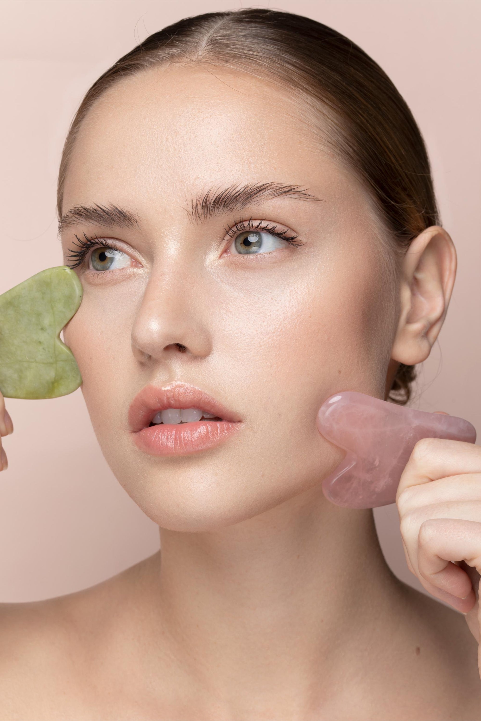 Gua Sha En Jade - Rose