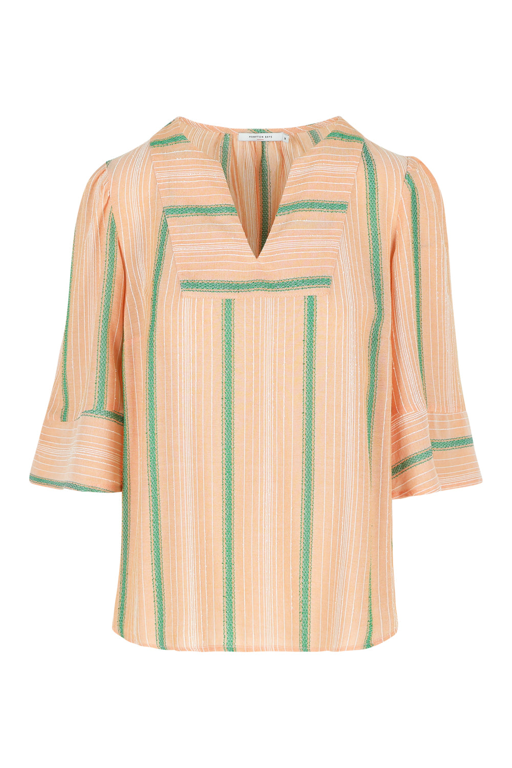 Blouse - Celery - Coral Orange